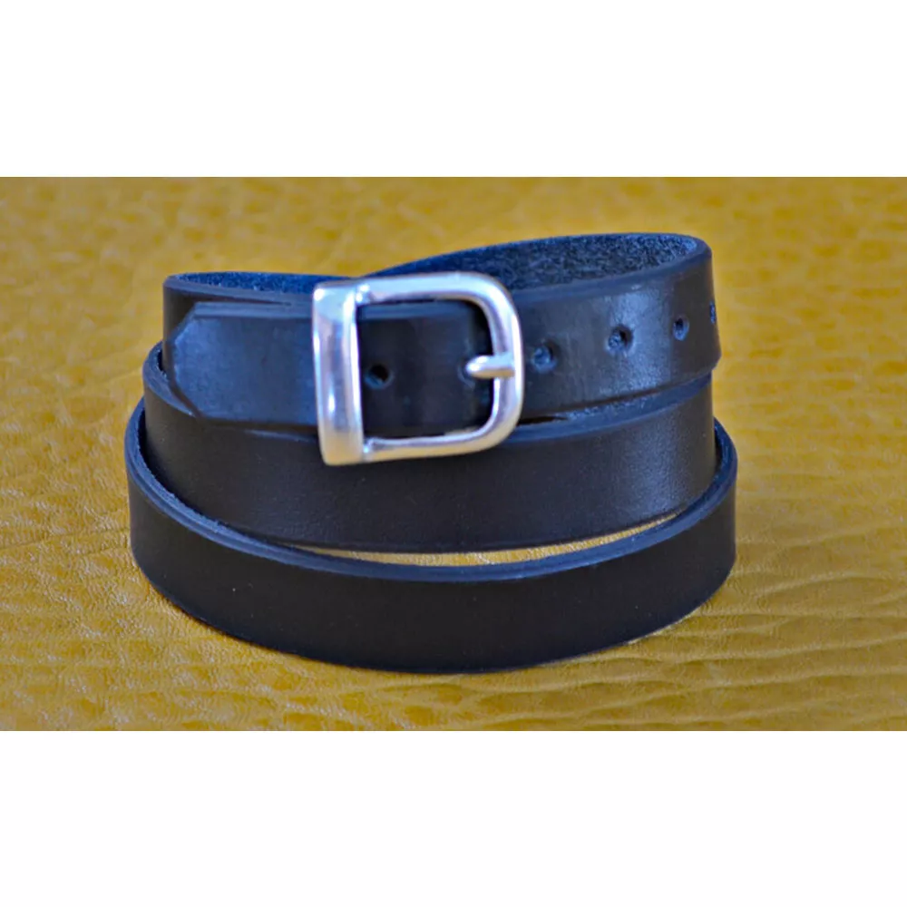 Bracelet Cuir Triple Tours Fabrication  Artisanale 🇫🇷 – Image 2