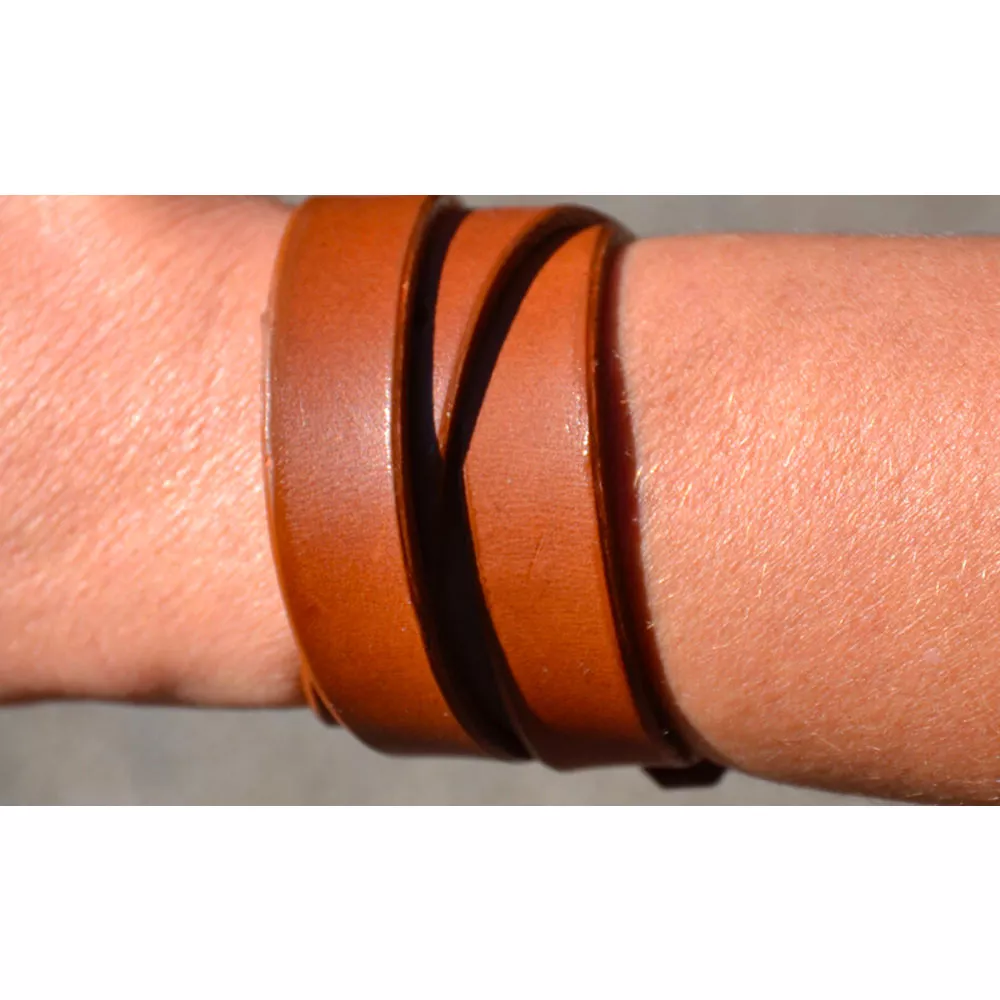 Bracelet Cuir Triple Tours Fabrication  Artisanale 🇫🇷 – Image 5
