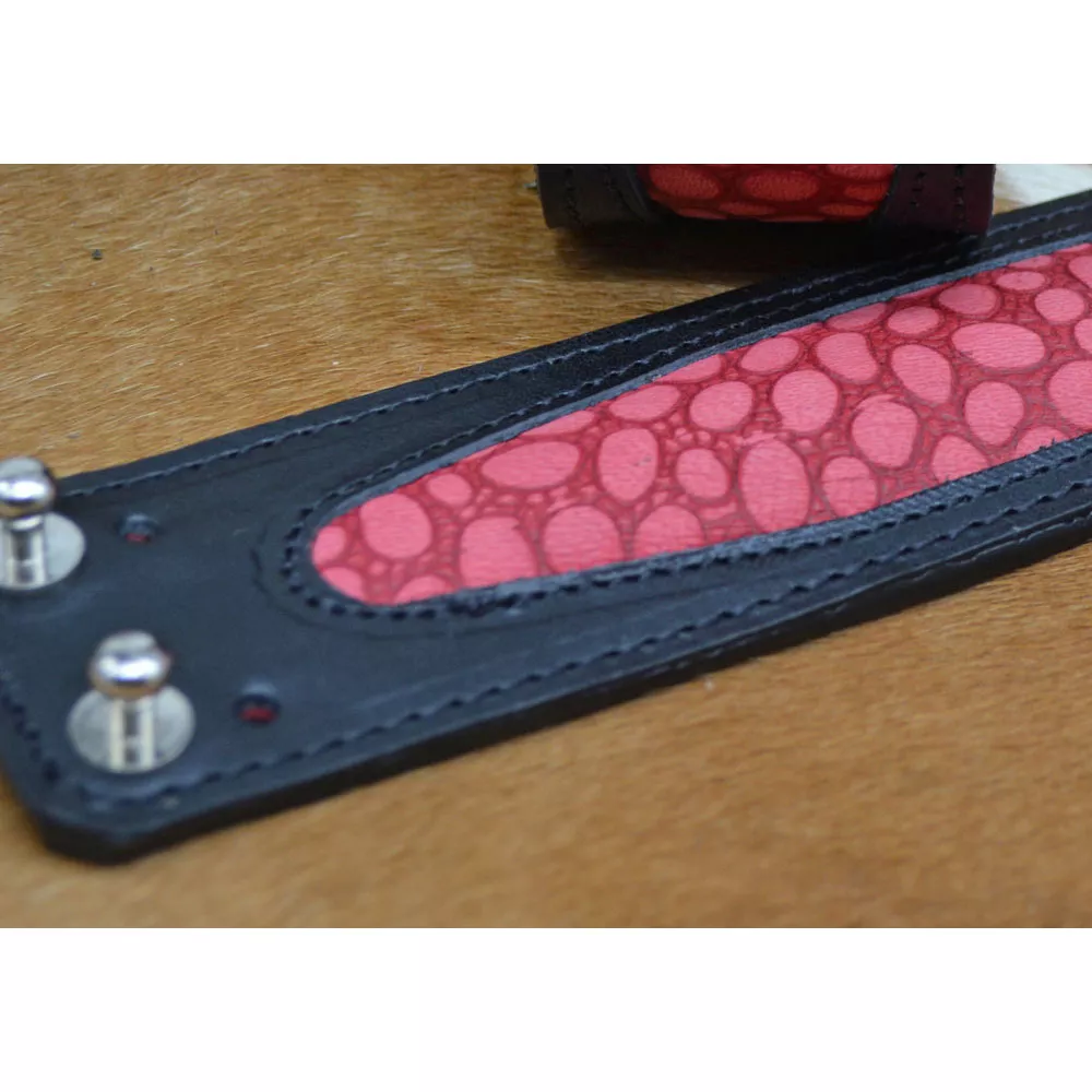 Bracelet cuir avec décoration façon serpent Modèle MARCO POLO  🇫🇷 – Image 3