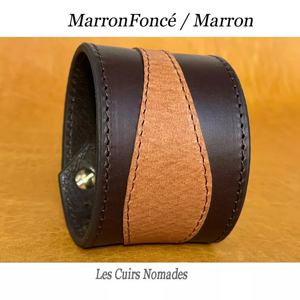 Bracelet cuir 5 cm SERPENTINE 2 Couleurs 🇫🇷 – Image 4