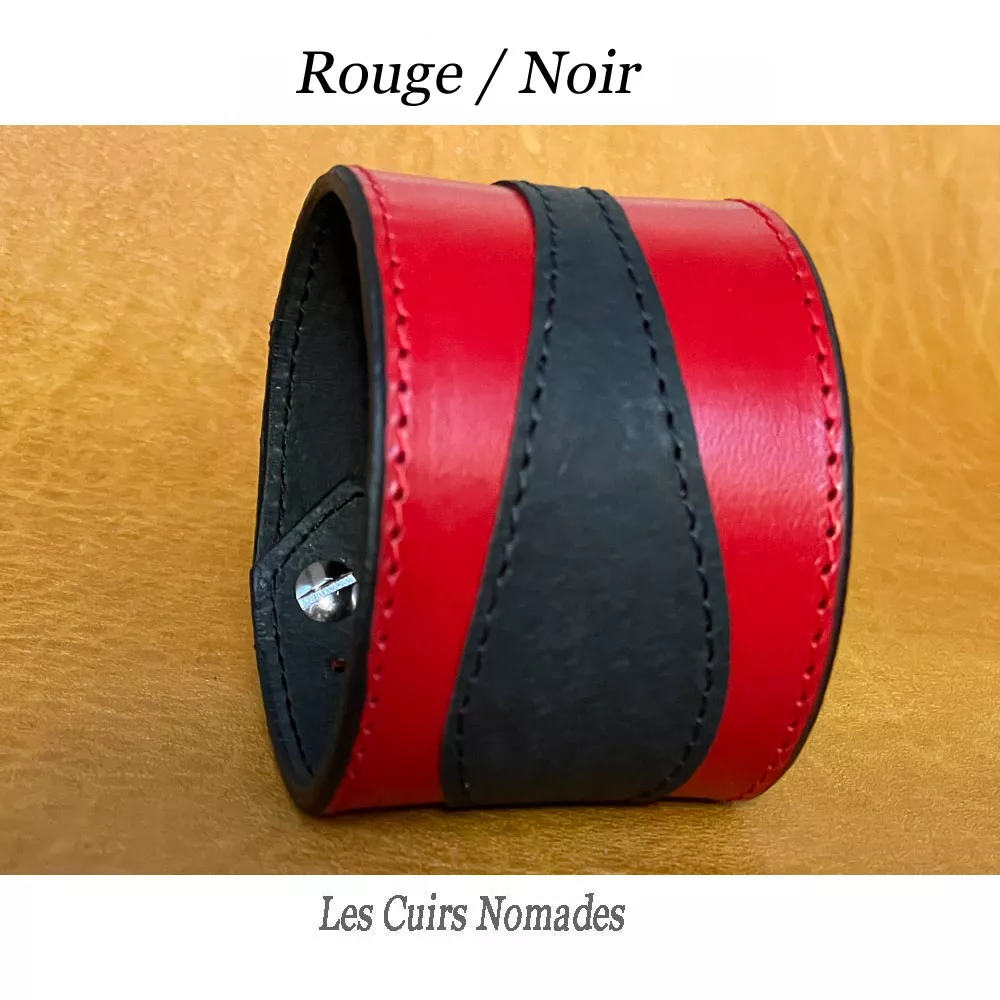 Bracelet cuir 5 cm SERPENTINE 2 Couleurs 🇫🇷 – Image 6