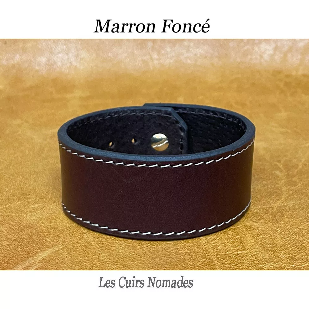 Bracelet de force cuir LE VIKING largeur 3 cm 🇫🇷 – Image 6