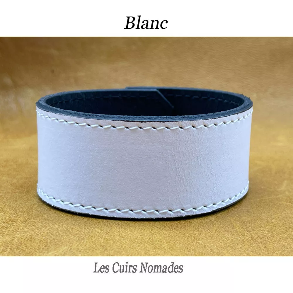 Bracelet de force cuir LE VIKING largeur 3 cm 🇫🇷 – Image 2