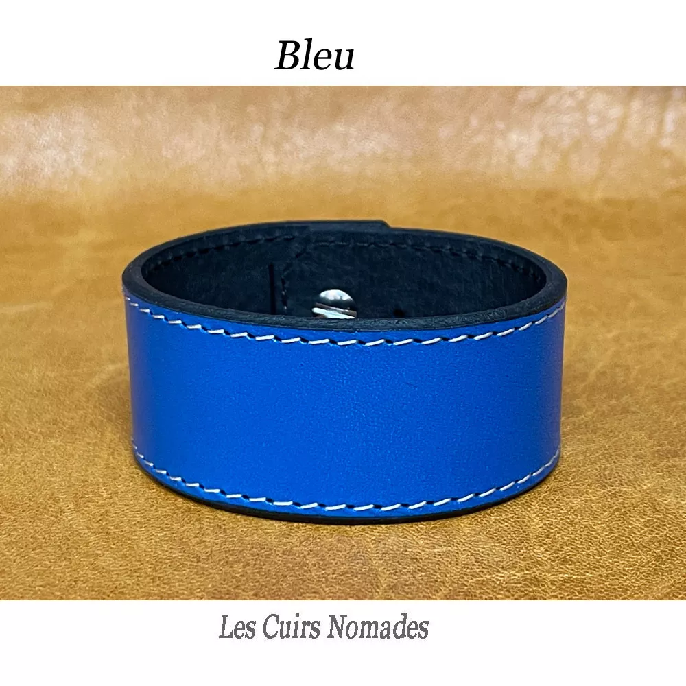 Bracelet de force cuir LE VIKING largeur 3 cm 🇫🇷 – Image 3