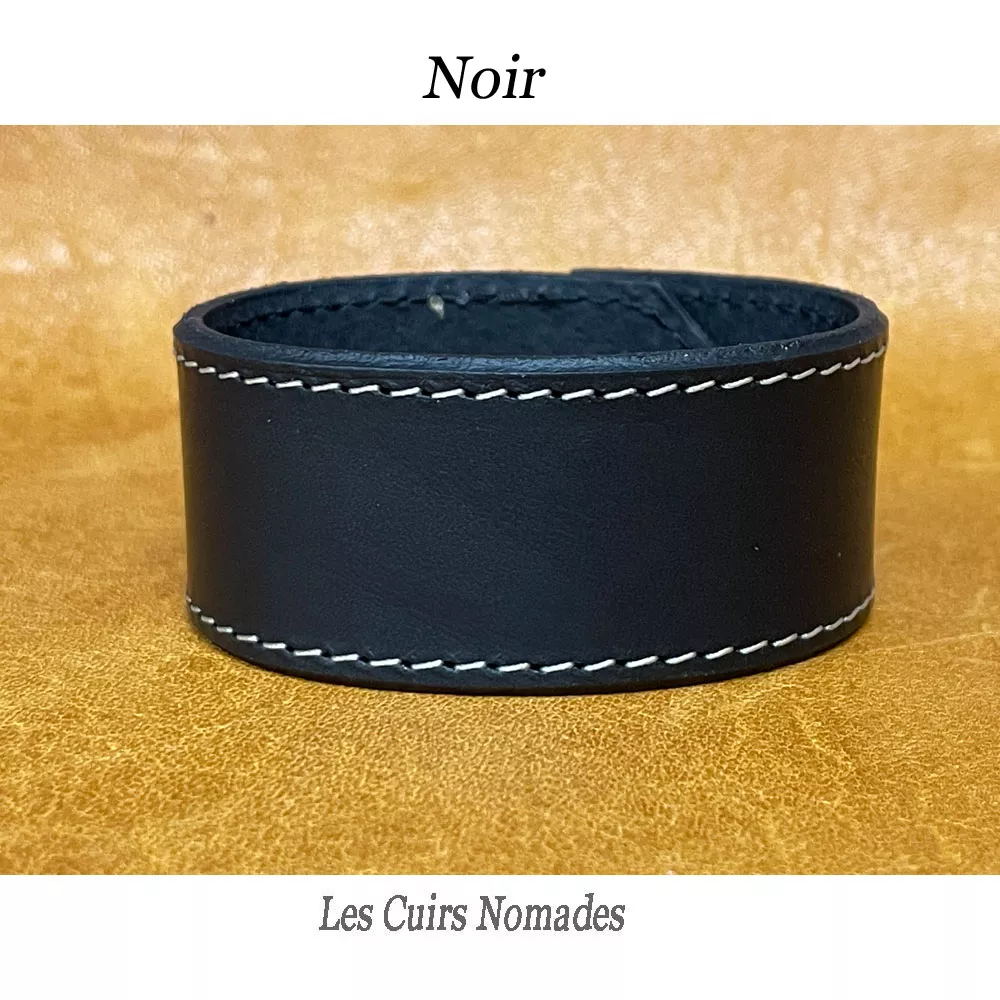 Bracelet de force cuir LE VIKING largeur 3 cm 🇫🇷 – Image 7