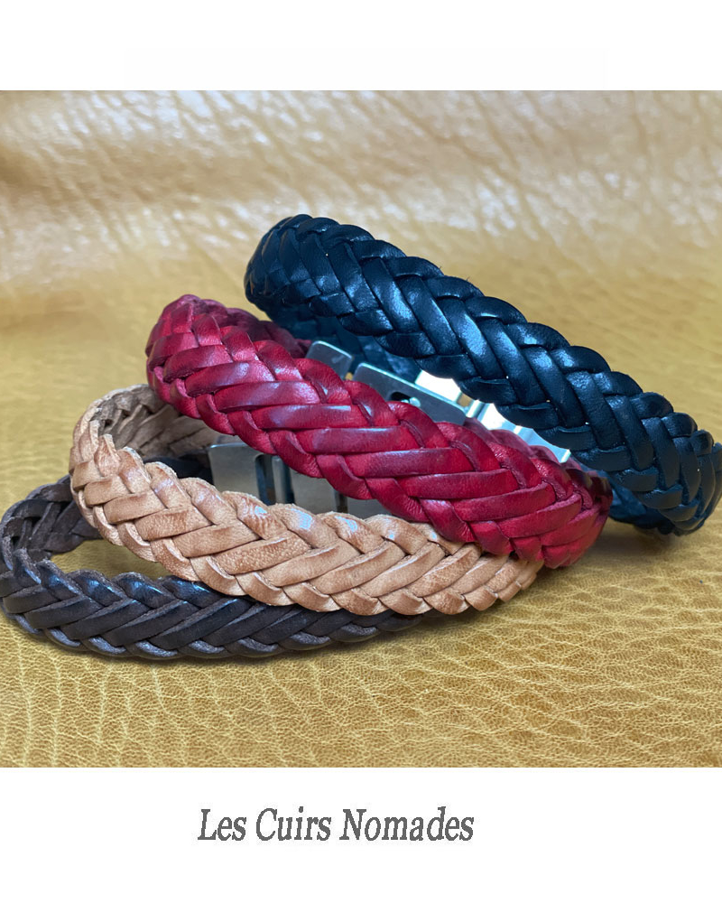 Cordon En Cuir De Vachette Tressé Rond - 6mm X 1m, 20 Couleurs - Pour Bijoux, Bracelets, Ceintures DIY