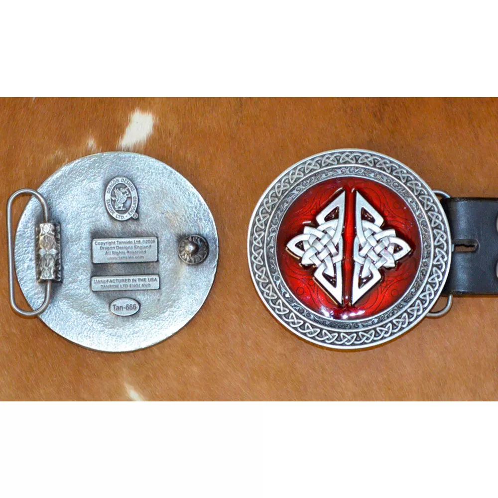 Ceinturon cuir avec Boucle Celtique N°15 🇫🇷 – Image 3