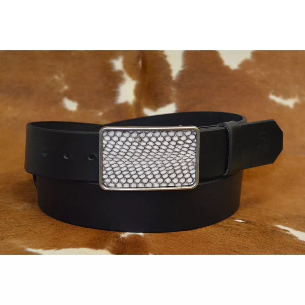 Ceinture cuir avec boucle rectangulaire Cobra Véritable 🇫🇷 – Image 2