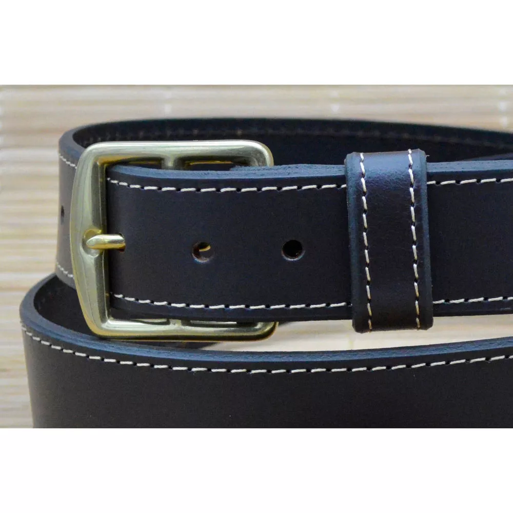 Ceinture cuir largeur 3,5cm Boucle ETRIVIERE 🇫🇷 – Image 2