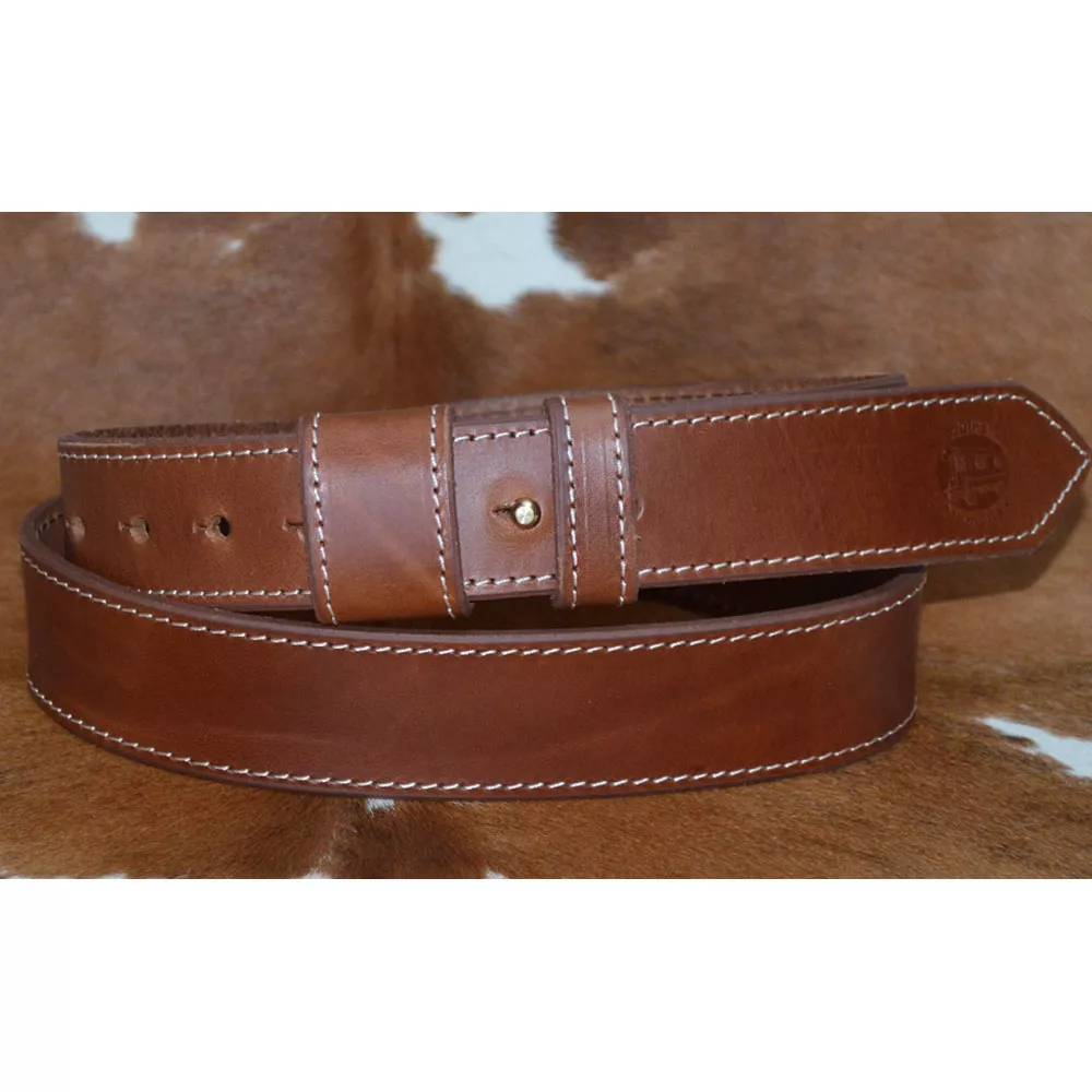 Ceinture cuir largeur 3,5cm pour personnes ALLERGIQUES aux métaux 🇫🇷 – Image 3