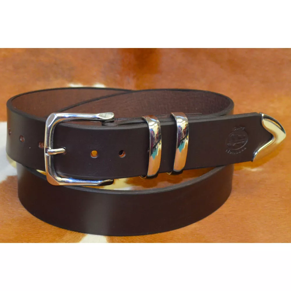 Ceinture cuir largeur 4cm Boucle LABRADOR à double passants 🇫🇷 – Image 3