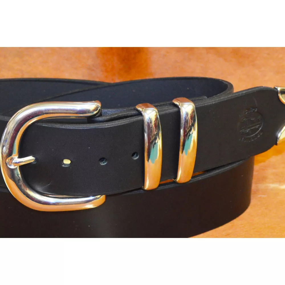 Ceinture cuir largeur 4,5cm Boucle BAIXAS à double passants 🇫🇷 – Image 2