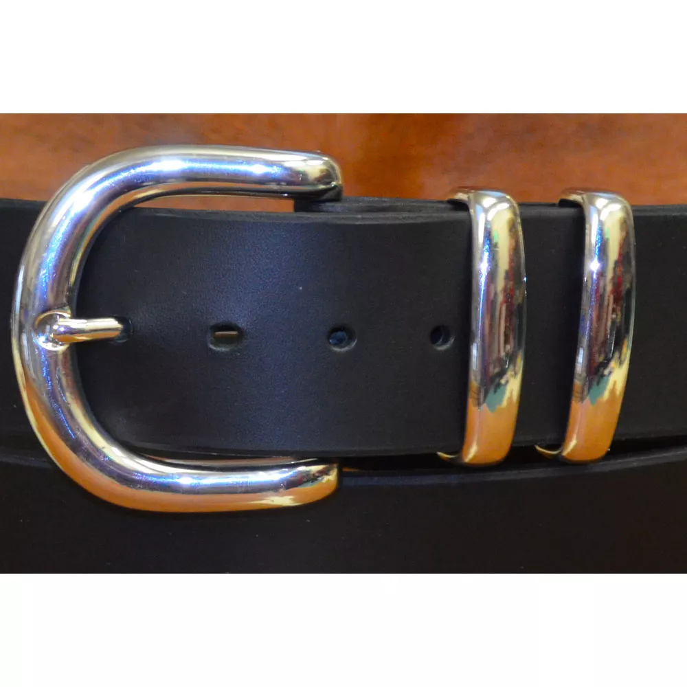 Ceinture cuir largeur 4,5cm Boucle BAIXAS à double passants 🇫🇷 – Image 3