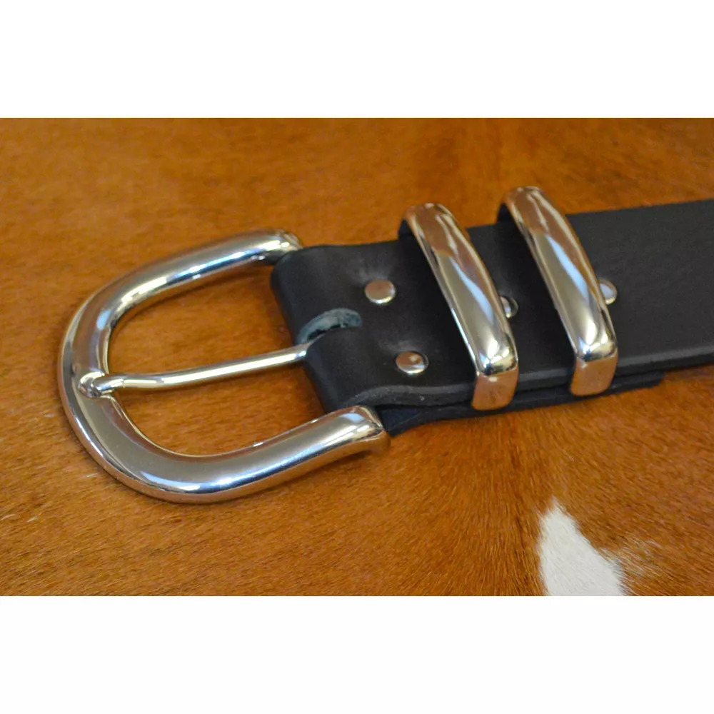 Ceinture cuir largeur 4,5cm Boucle BAIXAS à double passants 🇫🇷 – Image 5