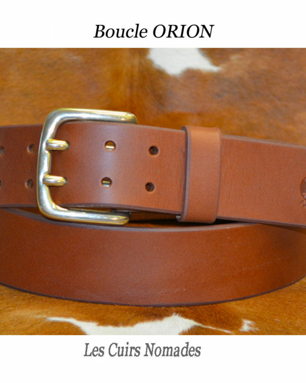 Devis : Ceinturon cuir Boucle ORION avec poche billets