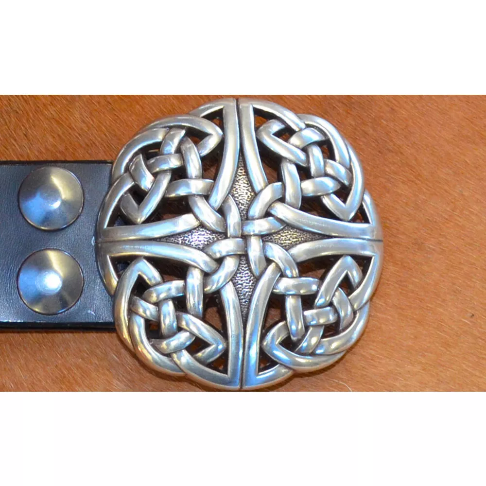 Ceinturon avec Boucle "Celtique ronde" Plaqué Argent 🇫🇷 – Image 3