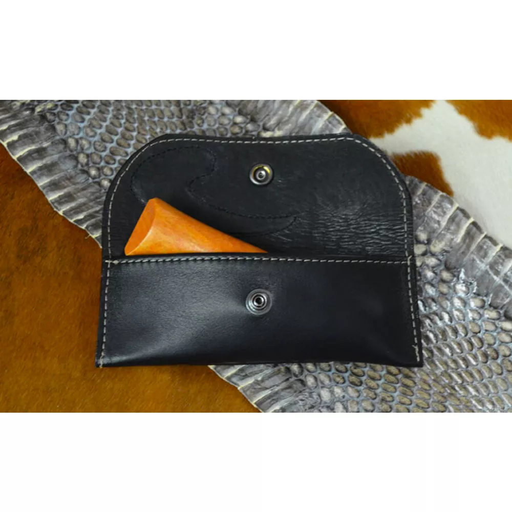 Etui à couteau en cuir de vachette et Cobra véritable – Image 6