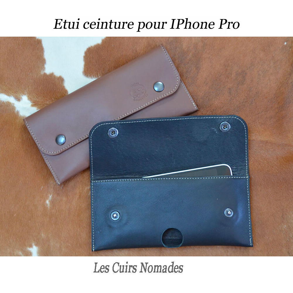Etui ceinture pour Smartphone ou iPhone Pro 🇫🇷 - Les Cuirs