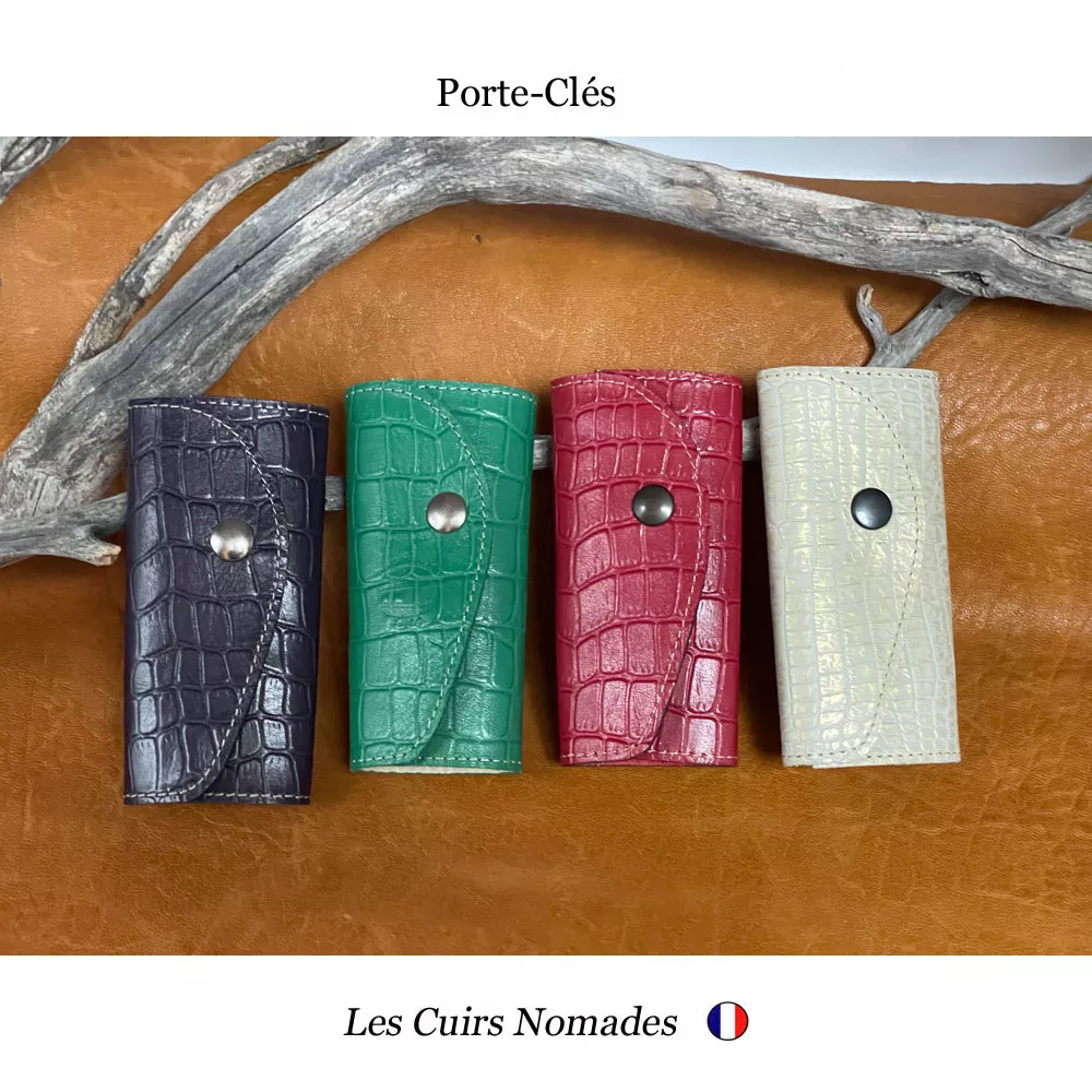 Porte-Cles 6 Mousquetons Façon Reptile – Image 2