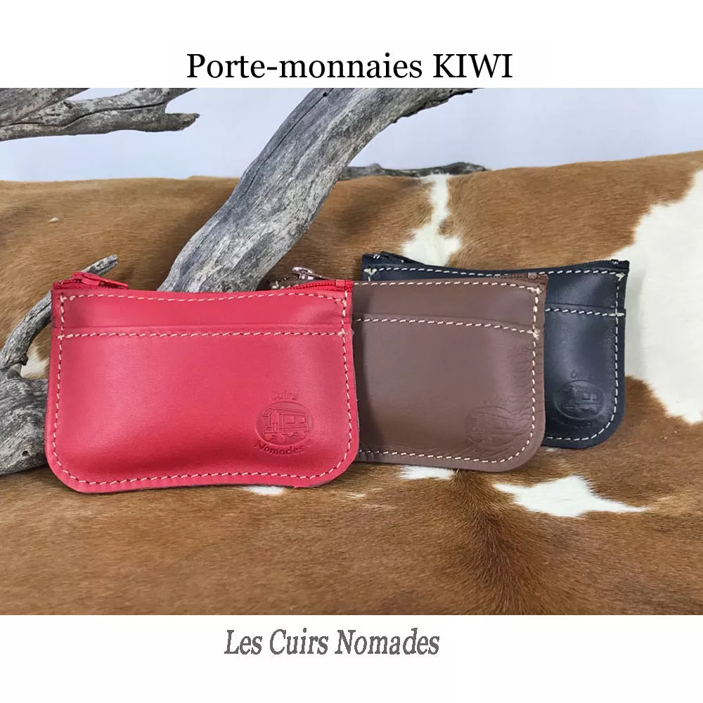 Porte-Monnaies CUIR Modèle KIWI 🇫🇷