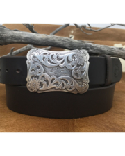Boucle De Ceinture Nocona God Bless America & Ceinture Silver Creek 38 - Vintage Western