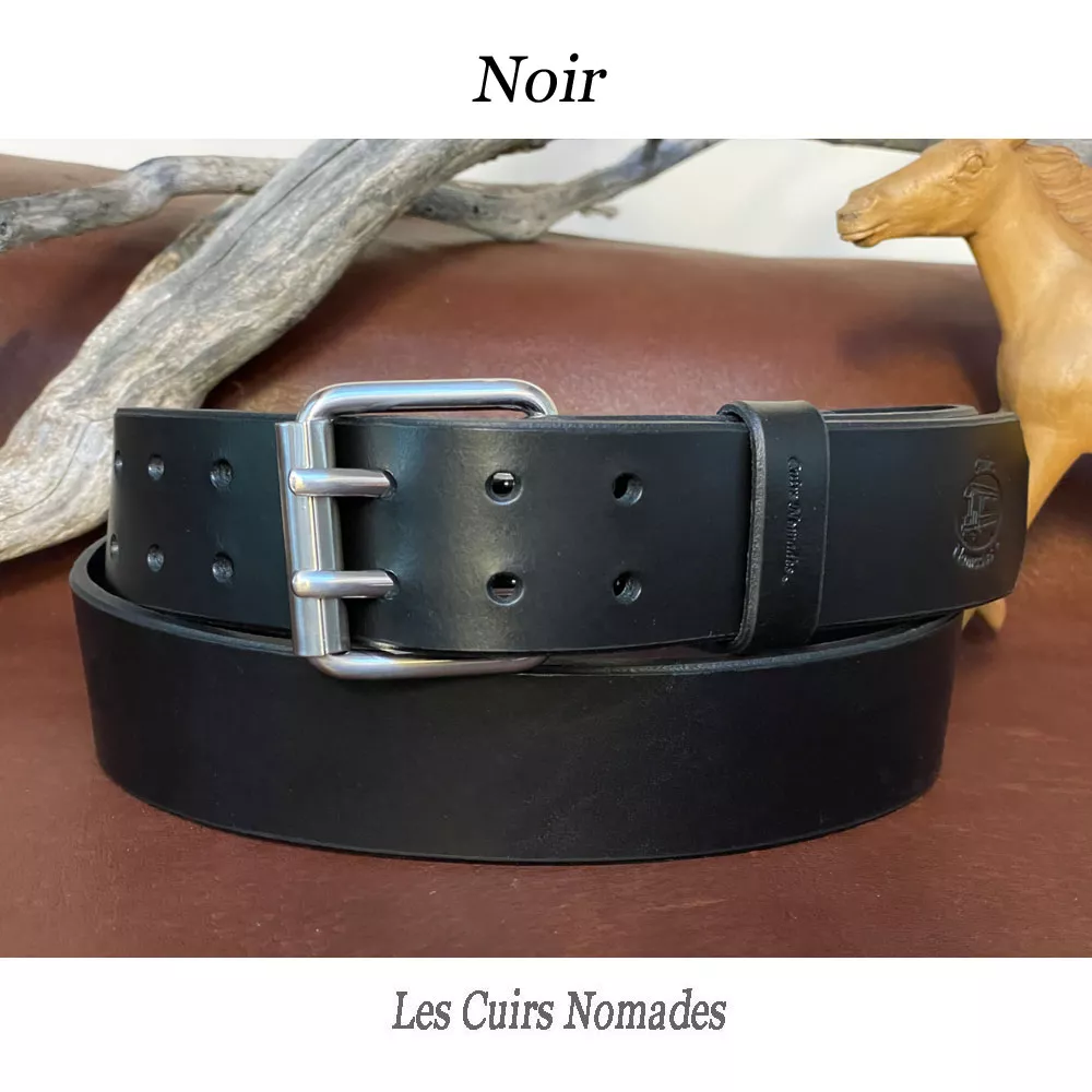 Ceinture cuir largeur 4cm Boucle Style MILITAIRE 🇫🇷 – Image 4