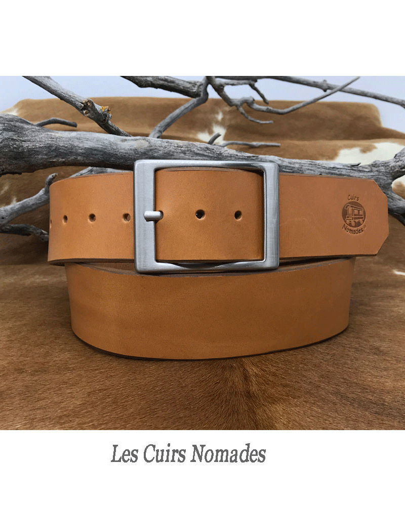 Ceinture cuir largeur 4,5cm Boucle CHICAGO 🇫🇷 – Image 2